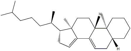 5α-Cholesta-7,14-diene 结构式