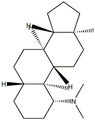 N,N-Dimethyl-5α-androstan-1β-amine 结构式