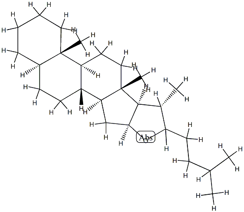 5α-Furostane 结构式