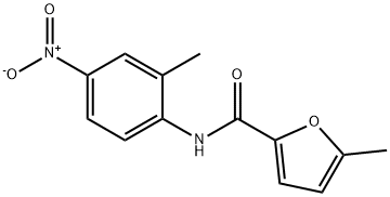 2-Furancarboxamide,5-methyl-N-(2-methyl-4-nitrophenyl)-(9CI) 结构式