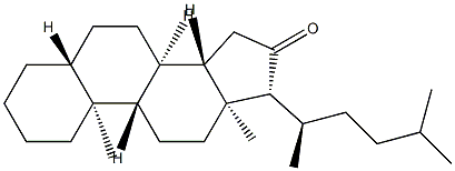 26,27-Dinor-5α-ergostan-16-one 结构式