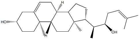 22(R)-hydroxydesmosterol 结构式