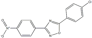 5-(4-chlorophenyl)-3-(4-nitrophenyl)-1,2,4-oxadiazole 结构式