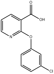 2-(3-chlorophenoxy)nicotinic acid 结构式