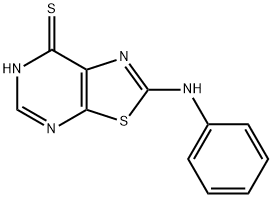 8-anilino-9-thia-2,4,7-triazabicyclo[4.3.0]nona-2,7,10-triene-5-thione 结构式