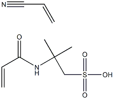 聚(2-丙烯胺-2-甲基-1-丙磺酸-CO-丙烯腈) 结构式