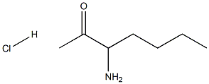 3-氨基庚烷-2-酮盐酸盐 结构式