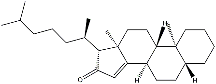 5α-Cholest-14-en-16-one 结构式