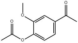 1-(4-乙酰氧基-3-甲氧苯基)乙酮 结构式