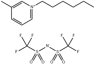 N-己基吡啶双（三氟甲烷磺酰）亚胺盐 结构式