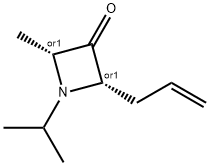 3-Azetidinone,2-methyl-1-(1-methylethyl)-4-(2-propenyl)-,(2R,4S)-rel-(9CI) 结构式