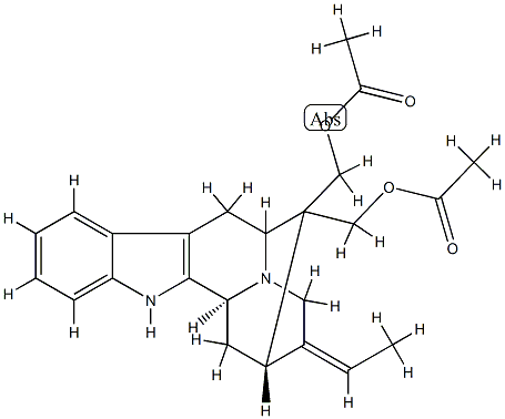 16-[(Acetyloxy)methyl]sarpagan-17-ol acetate 结构式