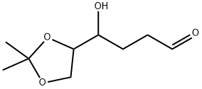 γ-Hydroxy-2,2-dimethyl-1,3-dioxolane-4-butanal 结构式
