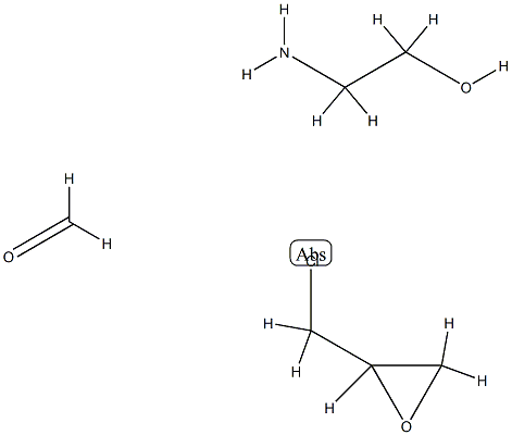 Formaldehyde, polymer with 2-aminoethanol and (chloromethyl)oxirane 结构式