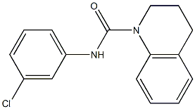 N-(3-chlorophenyl)-3,4-dihydro-1(2H)-quinolinecarboxamide 结构式