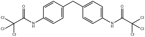 N,N' - (亚甲基双(4,1-亚苯基))二(2,2,2-三氯乙酰胺) 结构式