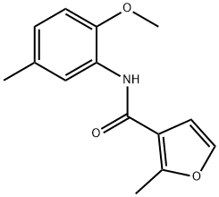 3-Furancarboxamide,N-(2-methoxy-5-methylphenyl)-2-methyl-(9CI) 结构式