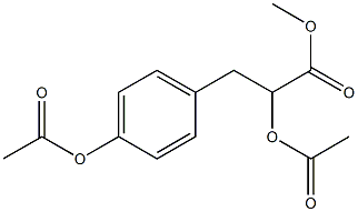 α,4-Bis(acetyloxy)benzenepropanoic acid methyl ester 结构式