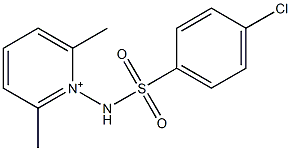 [(4-Chlorophenyl)sulfonyl](2,6-dimethylpyridinio)amine anion 结构式