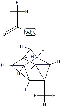 1,2-Methanodicyclopropa[cd,gh]pentalen-3-ol,octahydro-2c-methyl-,acetate(9CI) 结构式