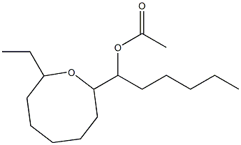 8-Ethyl-α-pentyl-2-oxocanemethanol acetate 结构式