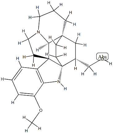 (2α,3α,5α)-17-Methoxyaspidofractinine-3-methanol 结构式
