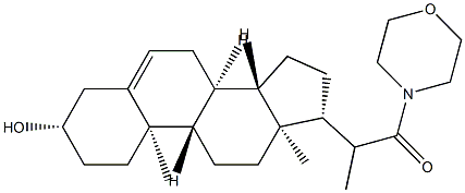 3β-Hydroxy-20-methyl-21-morpholinopregn-5-en-21-one 结构式