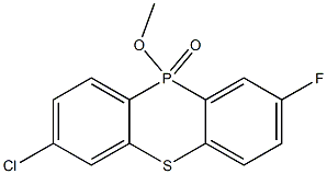 7-Chloro-2-fluoro-10-methoxy-10H-phenothiaphosphine 10-oxide 结构式