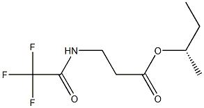 N-(Trifluoroacetyl)-β-alanine (S)-1-methylpropyl ester 结构式