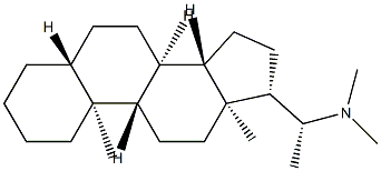 (20R)-N,N-Dimethyl-5α-pregnan-20-amine 结构式