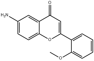 4H-1-Benzopyran-4-one,6-amino-2-(2-methoxyphenyl)-(9CI) 结构式