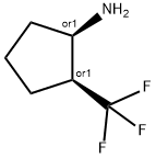 Cyclopentanamine, 2-(trifluoromethyl)-, (1R,2S)-rel- (9CI) 结构式