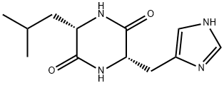 cyclo(histidyl-leucyl) 结构式