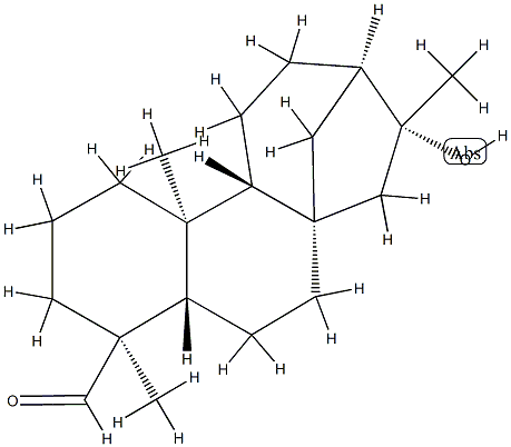 16-Hydroxykauran-19-al 结构式