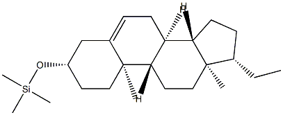 Trimethyl[(pregn-5-en-3β-yl)oxy]silane 结构式