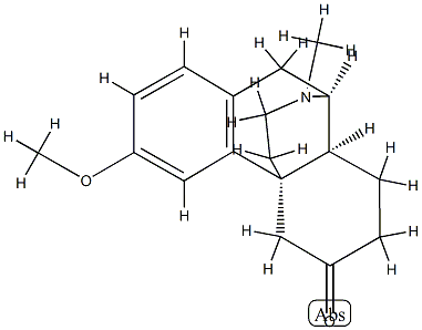 (14α)-3-Methoxy-17-methylmorphinan-6-one 结构式