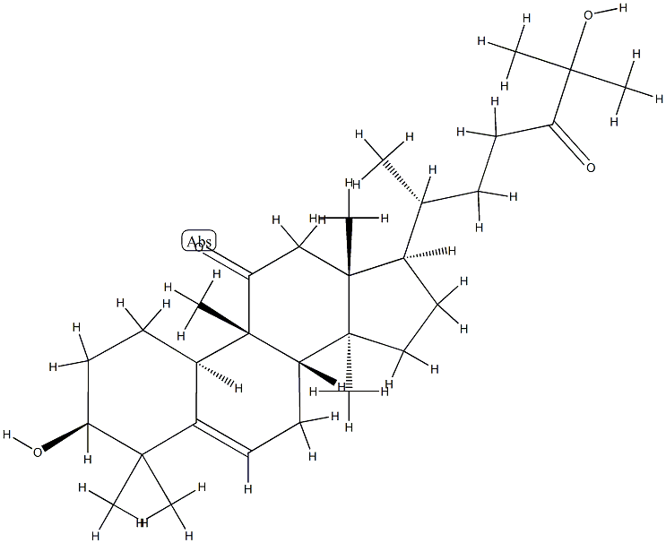 (9β,10α)-3β,25-Dihydroxy-9-methyl-19-norlanosta-5-ene-11,24-dione 结构式