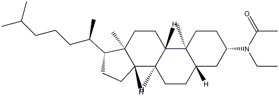 N-(5α-Cholestan-3β-yl)-N-ethylacetamide 结构式