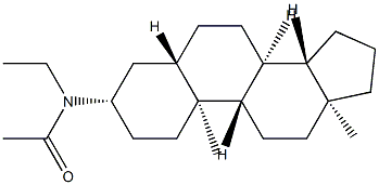 N-(5α-Androstan-3β-yl)-N-ethylacetamide 结构式