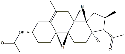 3β-(Acetyloxy)-6,16α-dimethylpregn-5-en-20-one 结构式