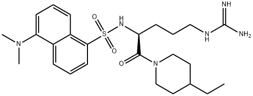 dansylarginine N-(3-ethyl-1,5-pentanediyl)amide 结构式