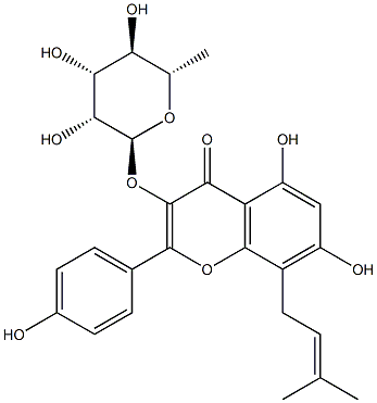 宝藿苷II 结构式