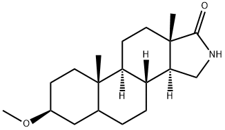 3β-Methoxy-16-azaandrostan-17-one 结构式