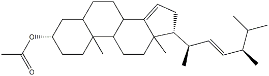 5α-Ergosta-14,22-dien-3β-ol acetate 结构式