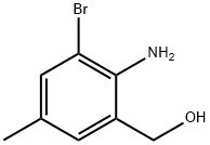 (2-amino-3-bromo-5-methylphenyl)methanol 结构式