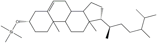 [[(24ξ)-Ergost-5-en-3β-yl]oxy]trimethylsilane 结构式