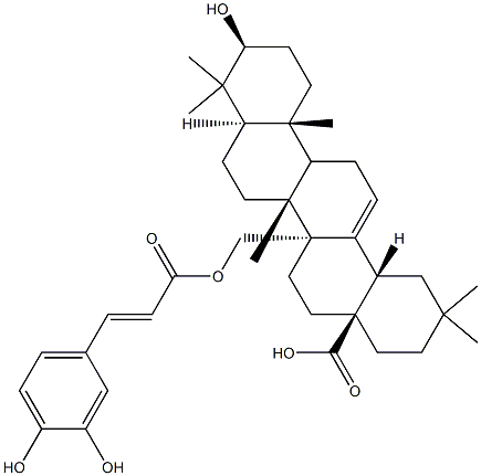 蜡果杨梅酸 B 结构式