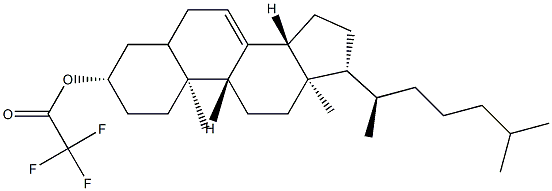 Cholest-7-en-3β-ol trifluoroacetate 结构式