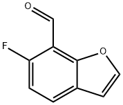 6-氟苯并呋喃-7-甲醛 结构式