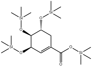 Shikimic acid tetrakis(tms) 结构式